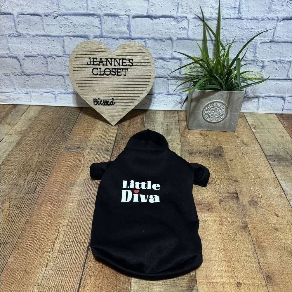 Little Diva Dog Sweatshirt  New without tags